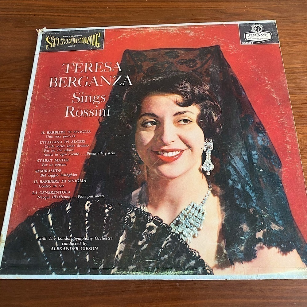 Teresa Berganza Sings Rossini Vinyl Record